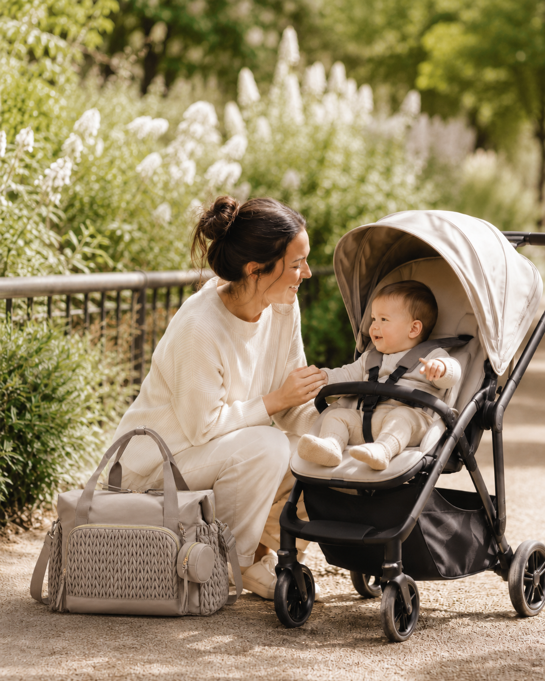 Baby changing bag essentials for a family day out