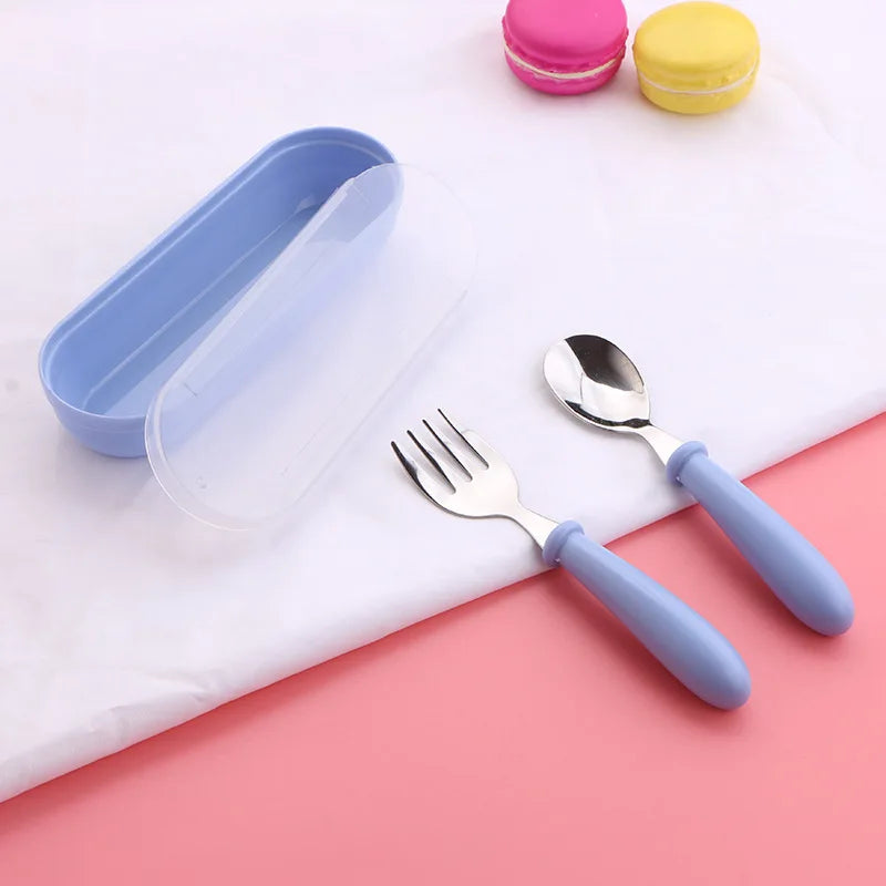 3-Piece Kids Stainless Steel Travel Cutlery Set
