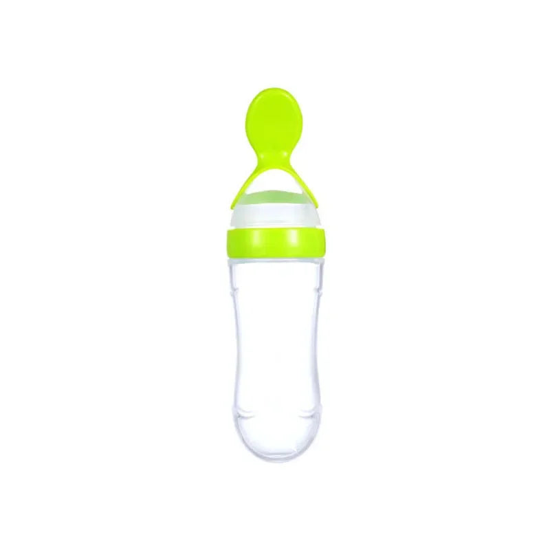 Silicone Squeeze Feeding Spoon