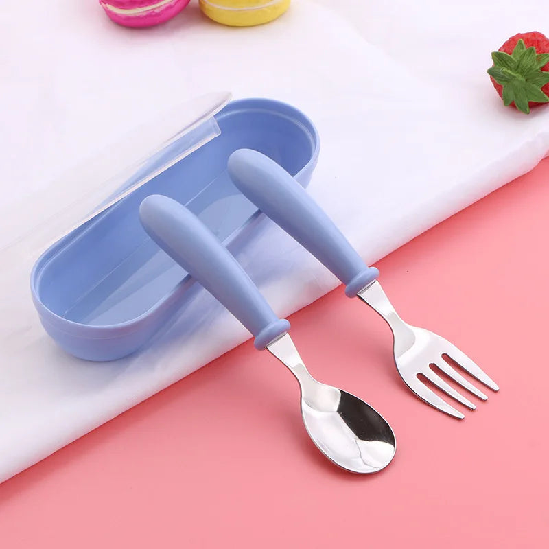 3-Piece Kids Stainless Steel Travel Cutlery Set